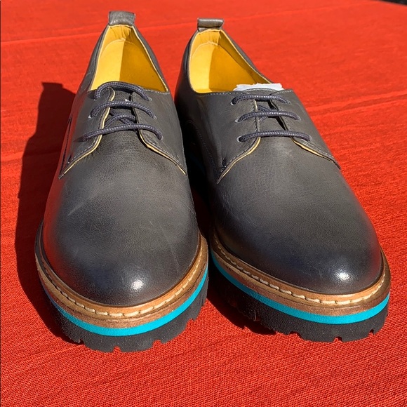 Jafa 397 Graphite Oxfords Flats NWOB Size 38 - Picture 7 of 10